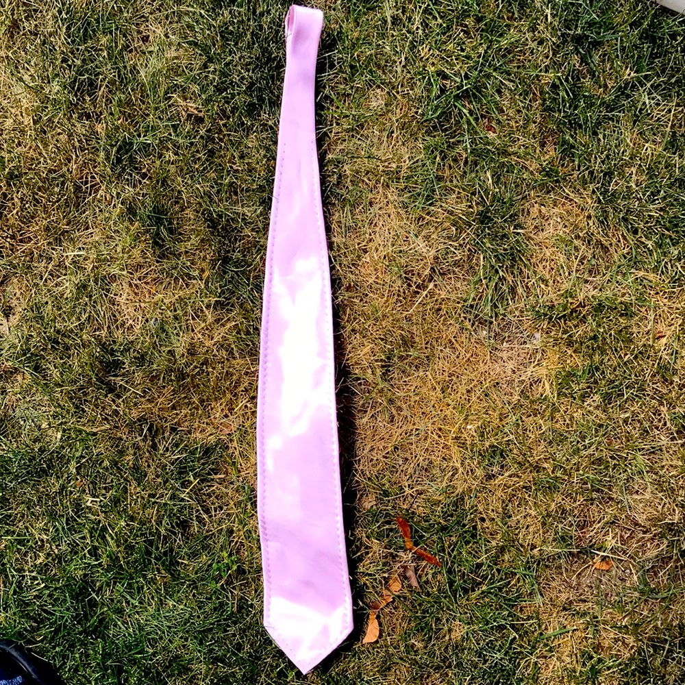 Pink mens Jean Paul neck tie. HANDMADE